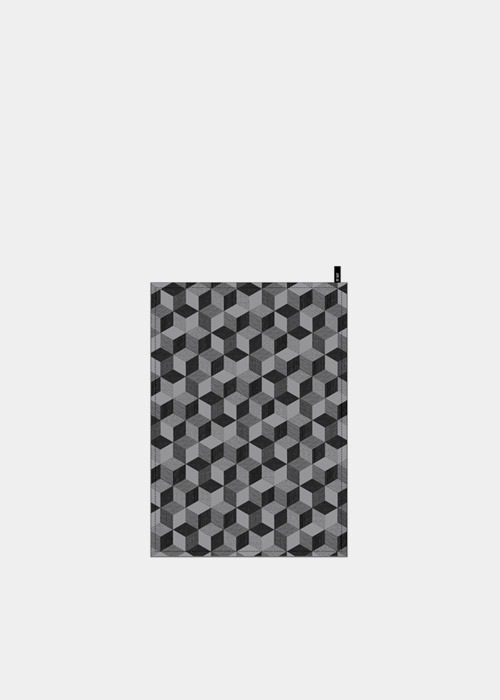 Polygon Tea Towel - Graphite